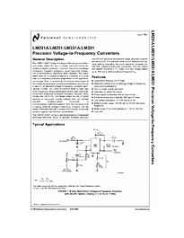 DataSheet LM231A pdf